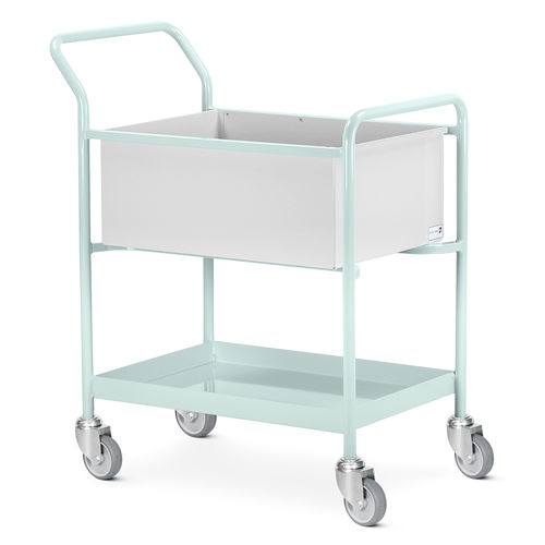 医用推车 - MRT/TR/1B  - Bristol Maid Hospital Metalcraft - 用于病历 / 运输 / 不锈钢