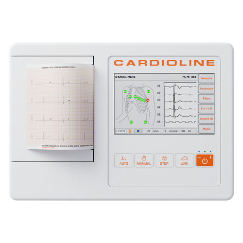 静息心电图仪 - ECG100L - Cardioline - 12通道 / 数字 / 带打印机