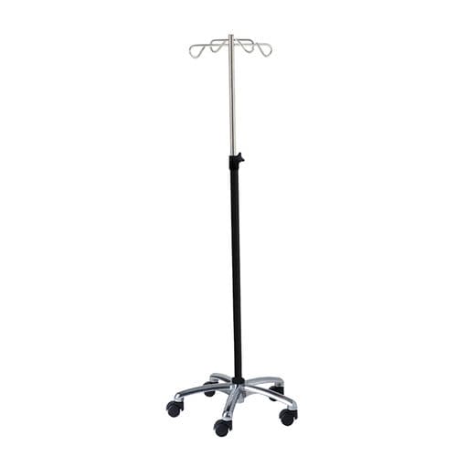带滑轮点滴架 - 32004INOALU500 - CARINA  - 4 个钩子 / 可调高度