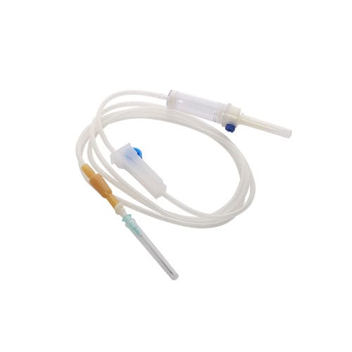 聚氯乙烯输液器 - Changzhou Medical Appliances General Factory - 带过滤器防颗粒污染 / 带光线电防护 / 带热交换机