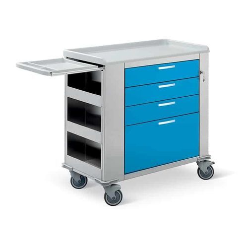 医用推车 - Comfort plus 4V - Conf Industries - 护理 / 不锈钢 / 搁板
