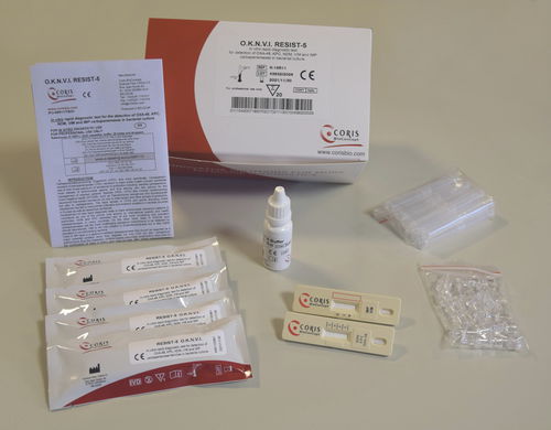 抗生素敏感性测试快速诊断套装 - O.K.N.V.I RESIST-5 - Coris BioConcept - NDM / OXA-48 / 免疫色谱法