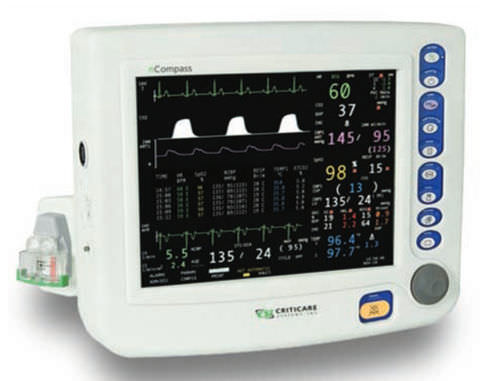 紧凑型多参数监护仪 - nCompass™ 8100H - Criticare Systems - ECG / RESP / TEMP