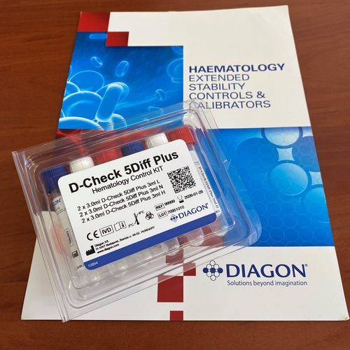 内部质量控制试剂 - D-Check-5Dif/Plus - Diagon Ltd. - 溶液 / 血细胞计数