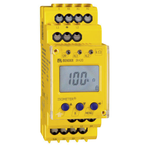 控制监护仪 - ISOMETER® IR420-D4 - Bender - 电力安全 / 用于医疗 IT 系统 / 自动