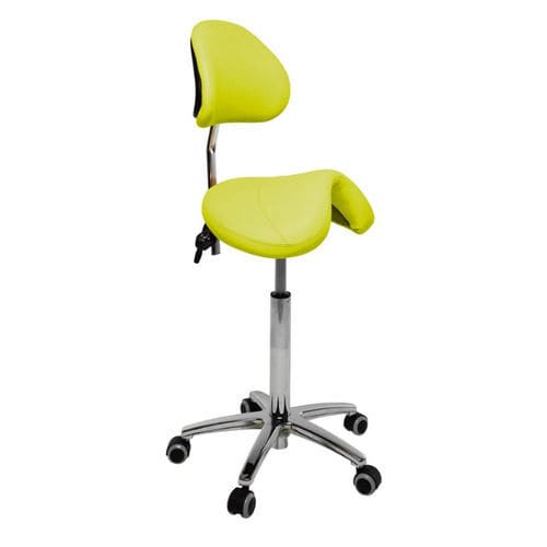 医用圆凳 - S3631 series - Ecopostural - 倾斜 / 带滑轮 / 带椅背