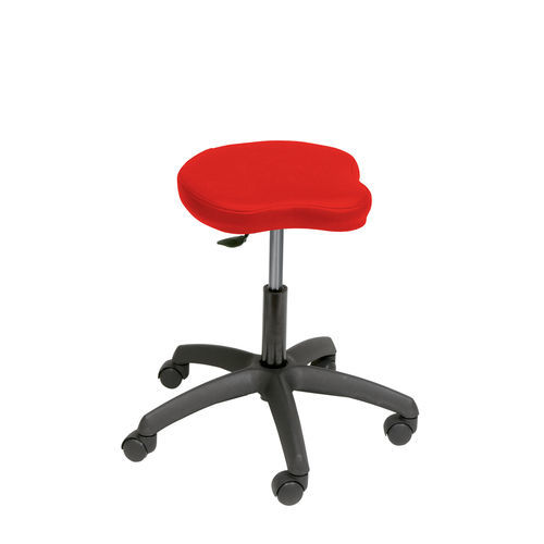 医用圆凳 - S2640 series - Ecopostural - 可调高度 / 气动 / 带滑轮