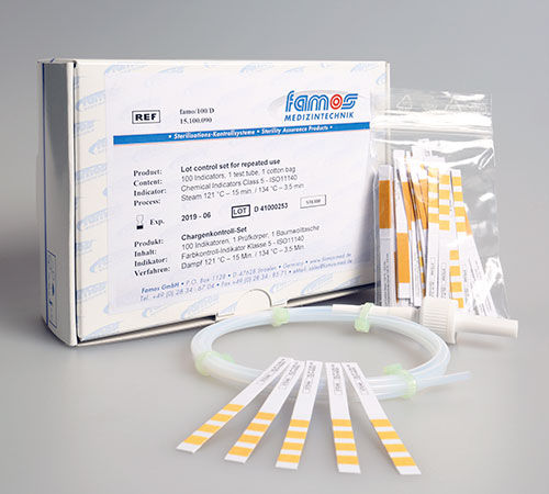蒸汽灭菌灭菌生物指示剂 - 15.100 series - Famos - 医用 / 用于制药业 / 实验室