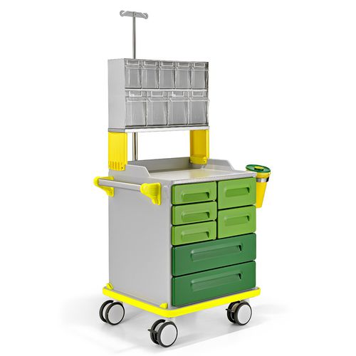 医用推车 - Favero Health Projects/意大利FAVERO医疗保健家具 - 药品 / 药物分配 / 带垃圾桶