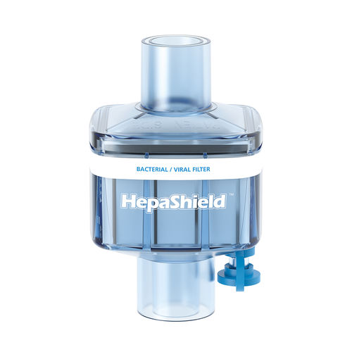 抗菌过滤器 - HepaShield™ - Flexicare Medical /富利凯医疗用品 - 褶皱 / 疏水 / 用于病患循环