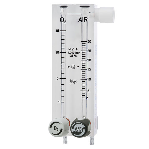 麻醉气体混合器 - RM/185-2 - Flow-Meter - 用于病人通气 / 氧气 / 管道流量计
