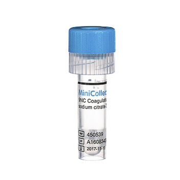凝固分析采样管 - MiniCollect® - Greiner Bio-One /格瑞纳生物科技 - 圆柱 / 毛细血管血 / 样本回收