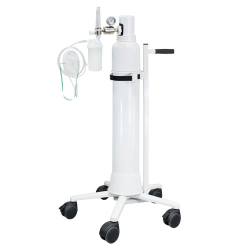 推车式氧疗系统 - AEROtreat - HUM - Gesellschaft für Homecare und Medizintechnik - 带有氧气面罩 / 带氧气瓶