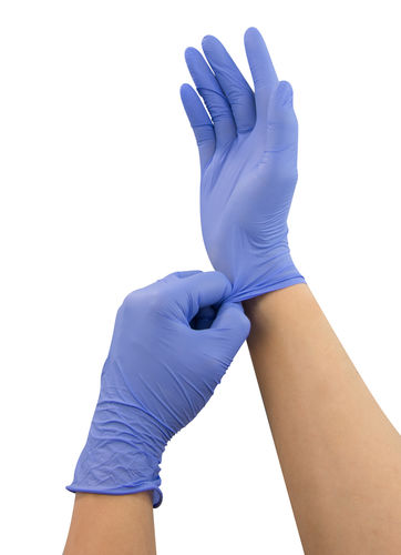 腈类手套 -  HHS01-L-PF3-B - HUM - Gesellschaft für Homecare und Medizintechnik - 不含乳胶 / 医用 / 无粉