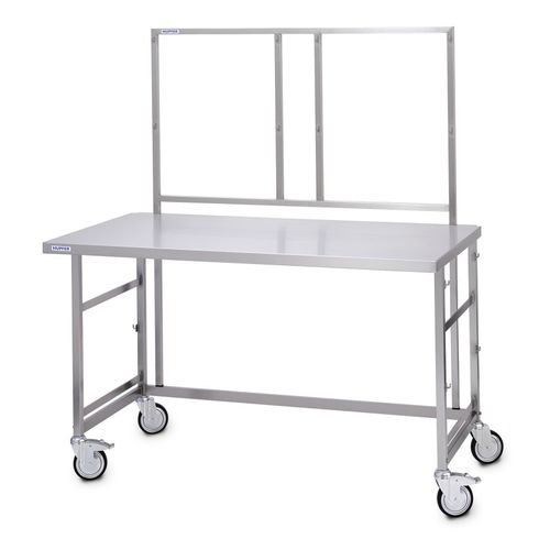 工作桌 - 7500185 - Hupfer Metallwerke GmbH & Co. KG - 长方形 / 滑轮 / 不锈钢
