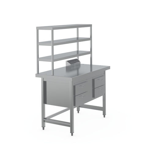 医疗器械包装桌 - 7505797 - Hupfer Metallwerke GmbH & Co. KG - 长方形 / 带抽屉