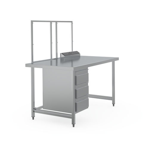 医疗器械包装桌 - 7506176 - Hupfer Metallwerke GmbH & Co. KG - 长方形 / 带抽屉