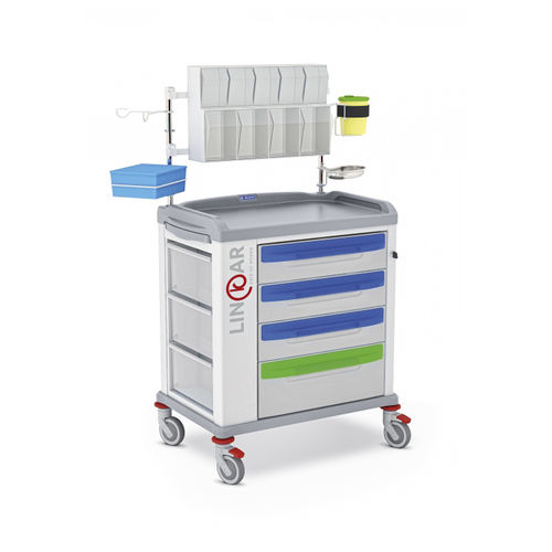 医用推车 - LINKAR 329519 - Malvestio - Furniture for healthcare facilities/美德声 - 用于药物 / 包扎 / 4 屉式