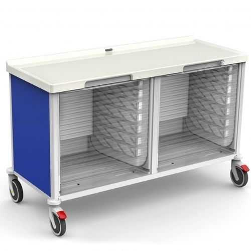 ABS柜子 - 326520LC  - Malvestio - Furniture for healthcare facilities/美德声 - Corian®可丽耐 / 蓝色 / 透明