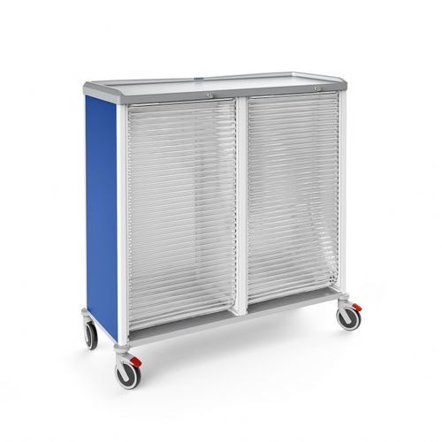 ABS柜子 - 326585LT - Malvestio - Furniture for healthcare facilities/美德声 - 蓝色 / 透明 / 2 模块