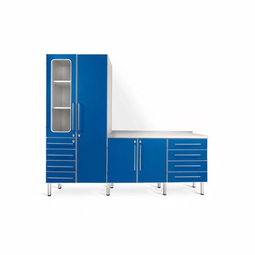 医用储藏柜 - IB - Malvestio - Furniture for healthcare facilities/美德声 - 带门 / 带抽屉 / 蓝色