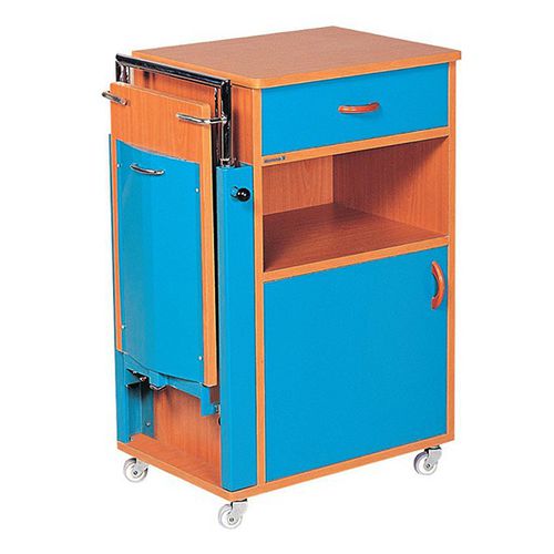 带滑轮床头柜 - K077 - Kenmak Hospital Furnitures  - 带集成床头柜