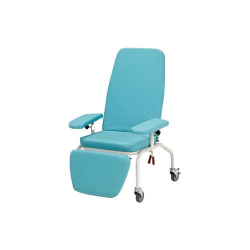 手动采血床 - K019 / B - Kenmak Hospital Furnitures  - 3分区式 / 带滑轮
