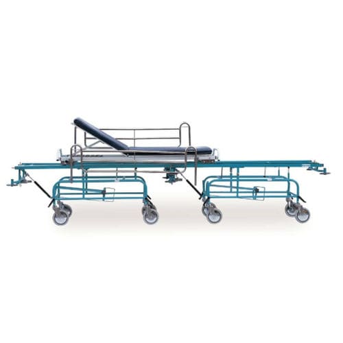 病人转移担架车 - K035 / A - Kenmak Hospital Furnitures  - 手动 / 特伦德伦伯卧位 / 双台面