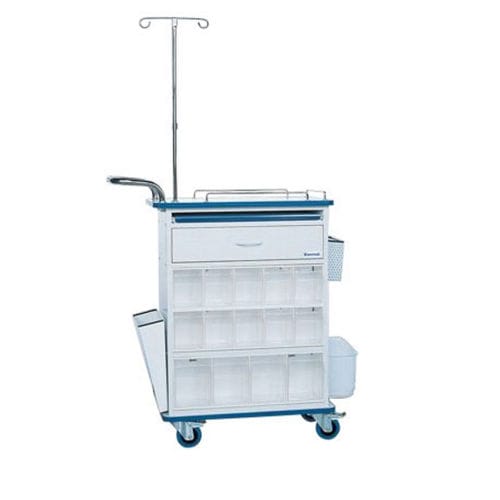 药品推车 - K040 - Kenmak Hospital Furnitures  - 垃圾桶 / 药物分配 / 带抽屉