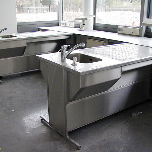 肉眼检查实验室工作站 - UCS-E-1500-D - KUGEL medical GmbH & Co. KG/库尔医疗技术 - 用于样本制备 / 落地 / 配有下沉式通风设备