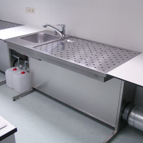 组织病理学实验室工作站 - UCS-2500 - KUGEL medical GmbH & Co. KG/库尔医疗技术 - 用于样本制备 / 壁挂式 / 带水槽