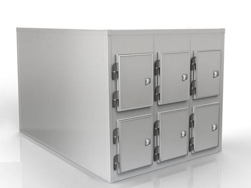 运尸担架太平间柜 - SMC 40/0600-2 - KUGEL medical GmbH & Co. KG/库尔医疗技术 - 六屉 / 前开式 / 用于短期存放