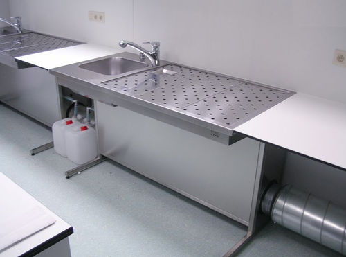 肉眼检查实验室工作站 - UCS-2250 - KUGEL medical GmbH & Co. KG/库尔医疗技术 - 用于样本制备 / 台式 / 带水槽