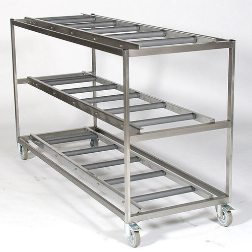 移动式搁板货架 - REF 32/750-03 - KUGEL medical GmbH & Co. KG/库尔医疗技术 - 模块化 / 太平间 / 不锈钢