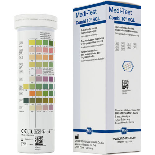 尿液分析试剂带 - Medi‑Test Combi 10 SGL  - MACHEREY-NAGEL - 蛋白质 / 葡萄糖 / 胆红素