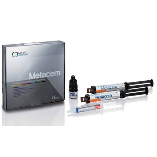 牙齿修复牙齿胶粘剂 - Metacem - META-BIOMED - 用于牙桥 / 用于牙冠