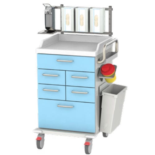 医院用推车 - LEO 2 - Metallwarenfabrik Walter H. Becker  - 急救 / 用于器械 / 设备用