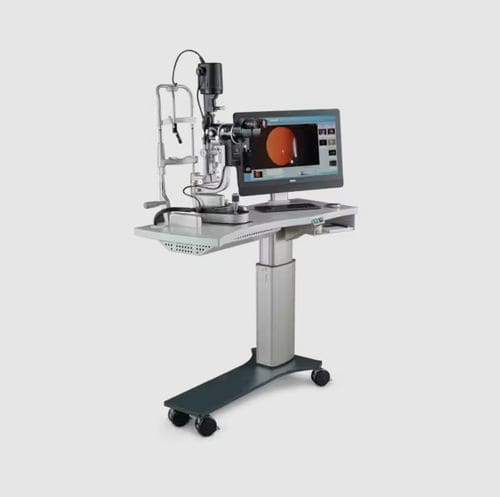 手动眼科仪器台 - HSM 600 - Haag-Streit Surgical - 可调高度 / 带滑轮
