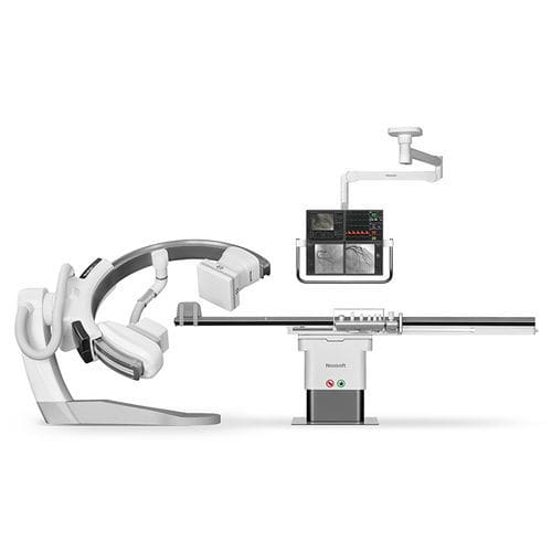 数字荧光透视系统 - NeuAngio 33F - Neusoft Medical Systems  - 血管造影术 / 地面固定式C型臂 / 落地式