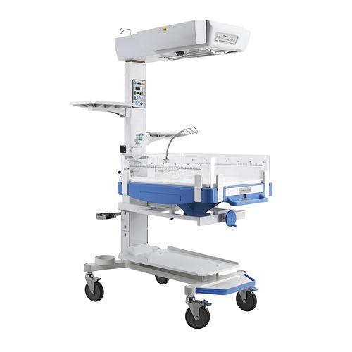 带光疗灯婴儿辐射保暖台 - HKN-93 series - Ningbo David Medical Device - 滑轮 / 带报警器 / 带定时器