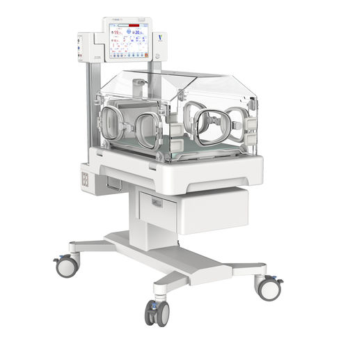 带滑轮保育箱 - YP-2100B - Ningbo David Medical Device - 可调高度 / 带触摸屏 / 带监护仪