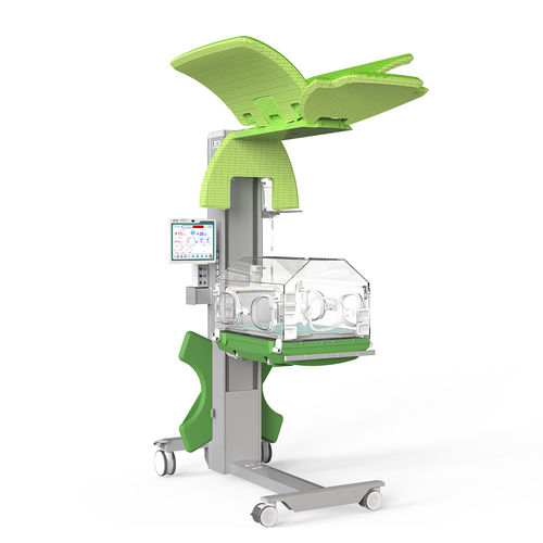 带滑轮保育箱 - YP-2500B - Ningbo David Medical Device - 可调高度 / 带触摸屏 / 带监护仪