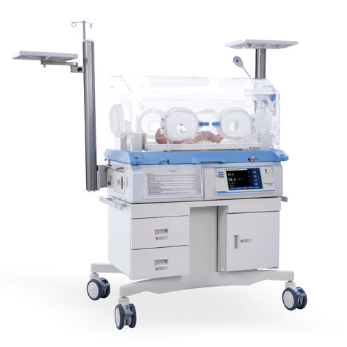 带滑轮保育箱 - YP-800C - Ningbo David Medical Device - 带触摸屏 / 带光疗灯 / 带收纳