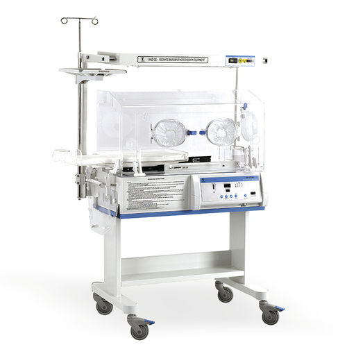 带滑轮新生儿保育箱 - YP-100 series - Ningbo David Medical Device - 带4个操作窗口