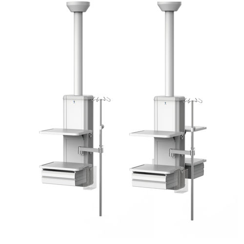 吊顶医疗柱 - DP series - Ningbo David Medical Device - 重症监护 / 模块化 / 带吊篮