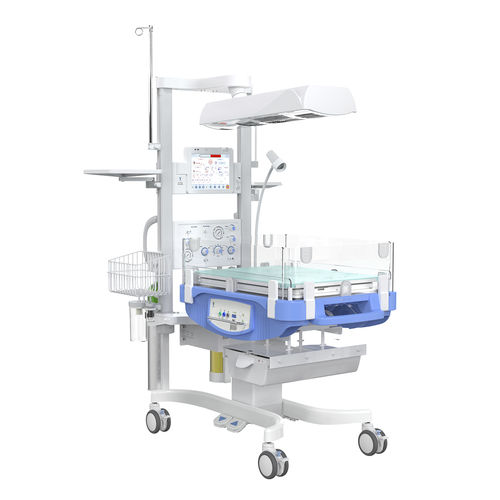 带监护仪婴儿辐射保暖台 - HKN-2500B - Ningbo David Medical Device - 呼吸 / 带收纳 / 带触摸屏