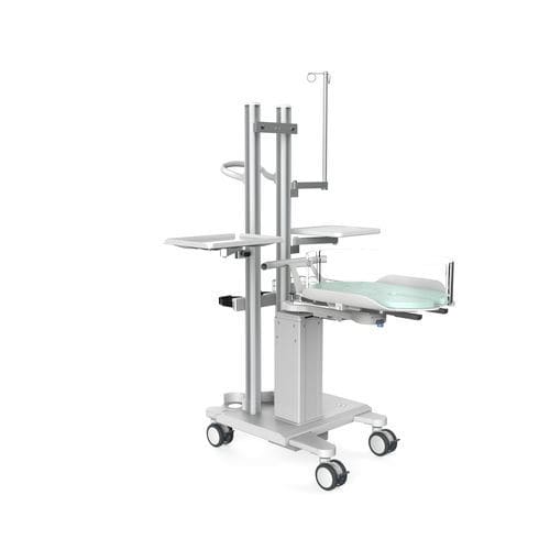儿科医用婴儿床 - YC-300 - Ningbo David Medical Device - 可调高度 / 带滑轮 / 带侧轨