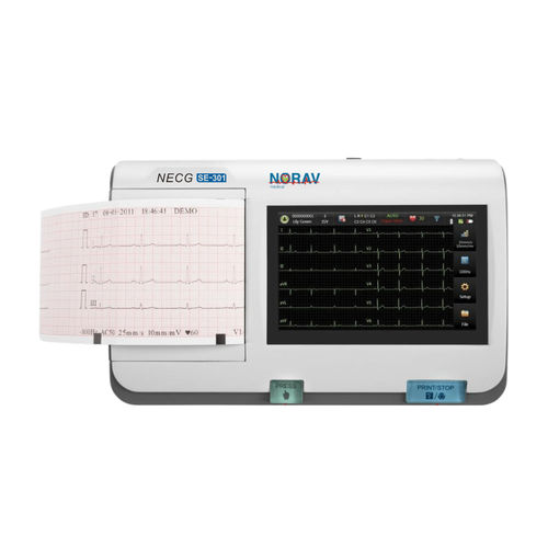 静息心电图仪 - NECG SE-301 - NORAV Medical - 3通道 / 数字 / 带打印机