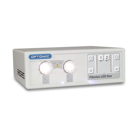 内窥镜光源 - Fibrolux LED DUO - OPTOMIC - 用于显微镜 / LED式 / 冷