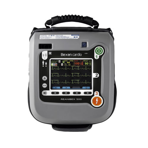 自动体外除颤器 - Reanibex 500 EMS - Bexen Cardio - 手动 / 双相 / 蓝牙